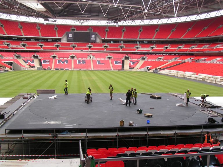 Live Earth at Wembley The Revolving Stage Co Stage Hire